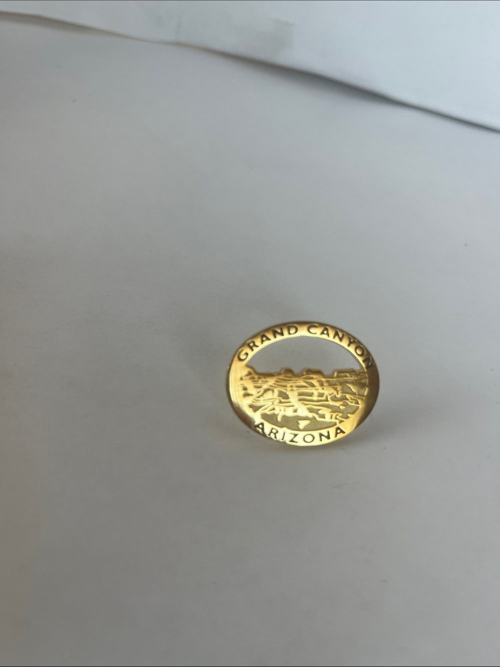 Grand Canyon Arizona Gold-Tone Round Pin